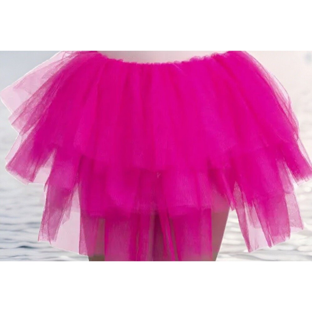 Way To Celebrate Halloween Girls Deluxe Mesh Tutu, Hot Pink.